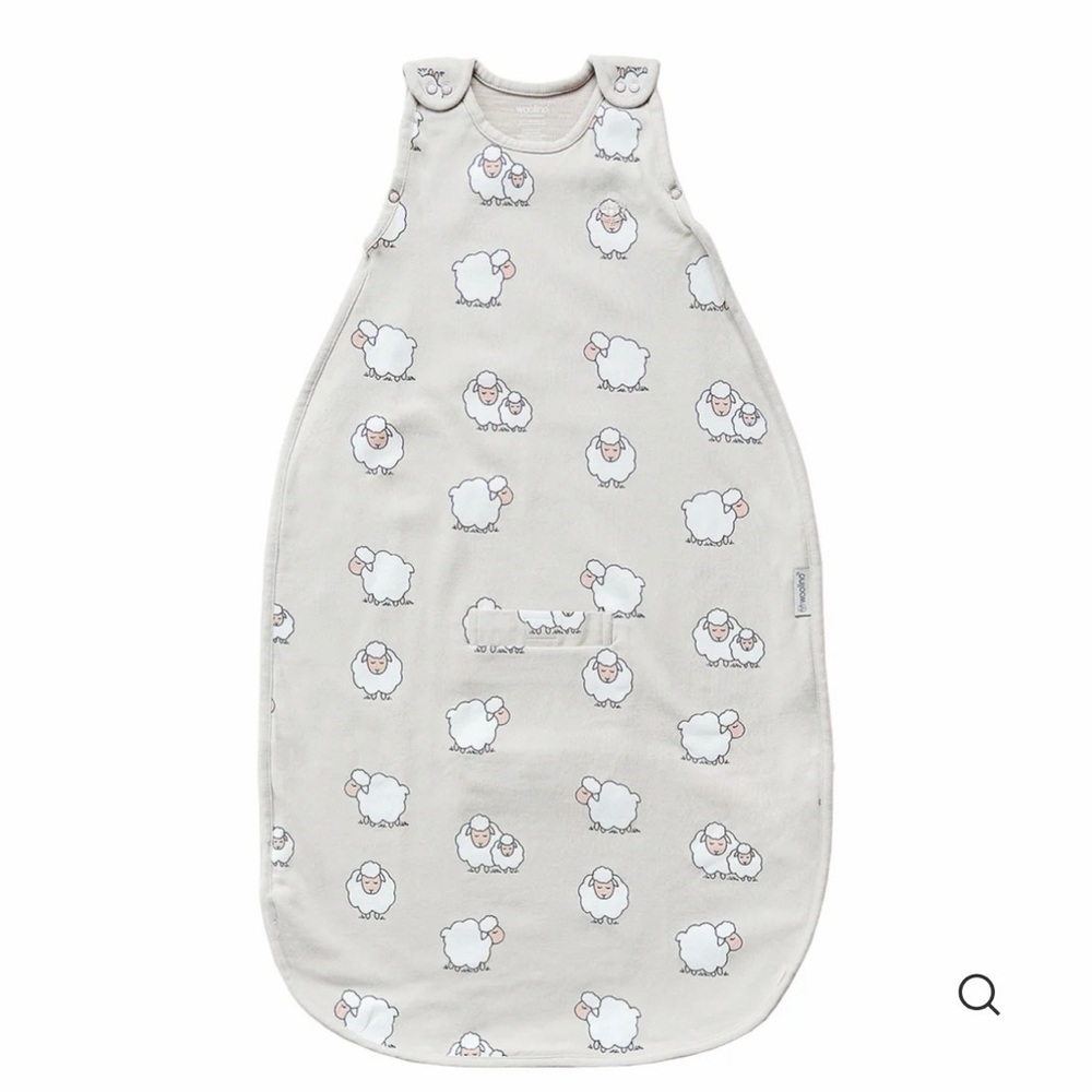 Woolino 4 Season® Ultimate Baby Sleep Bag, Merino Wool & Organic Cotton, Sheep